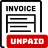 Symbol einer Rechnung mit dem Vermerk «Unpaid» für die Phishing-Vorlage «Pending Invoice»
